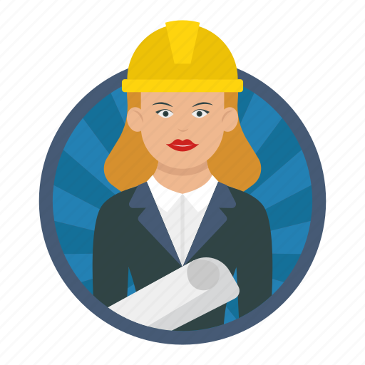 Project manager, architecture, female, builder, worker, girl icon - Download on Iconfinder