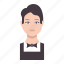avatar, male, man, professional, waiter 