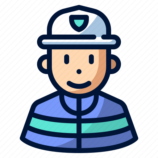 Avatar, firefighter, fireman, helmet, rescue icon - Download on Iconfinder