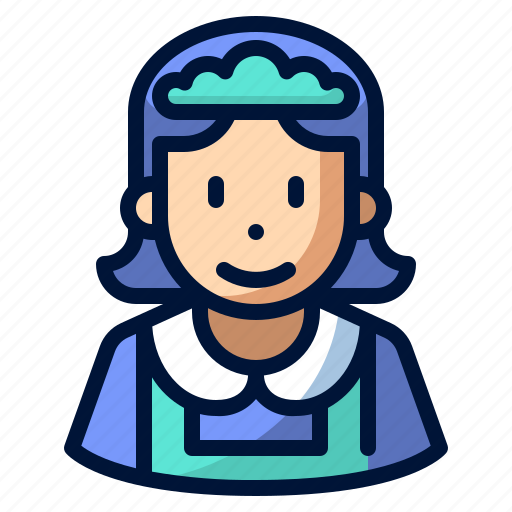 Avatar, cleaner, maid, service, woman icon - Download on Iconfinder