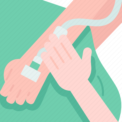 Nurse, patient, intravenous, arm, treatment icon - Download on Iconfinder