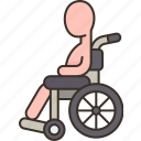 patient, wheelchair, rehabilitation, physical, disability