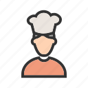baker, cake, chef, food, kitchen, male, occupation