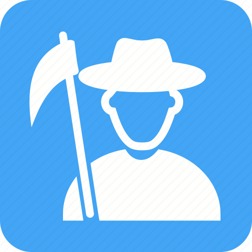 Agriculture, farmer, field, harvest, man, nature, organic icon - Download on Iconfinder