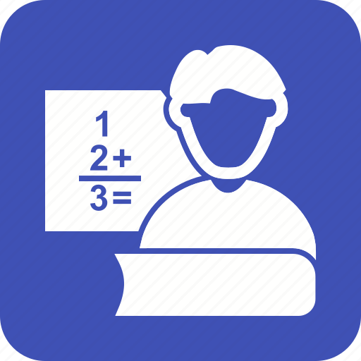 Board, classroom, college, male, professor, school, teacher icon - Download on Iconfinder