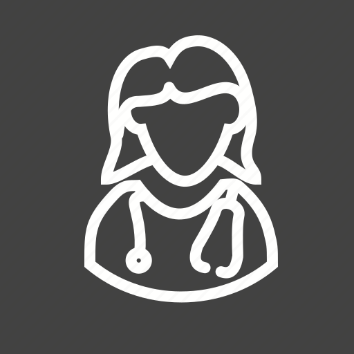 Doctor, female, medical, patient, stethoscope, tablet icon - Download on Iconfinder