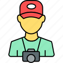 cameraman, photographer, photography, paparazzi, avatar, camera, profile