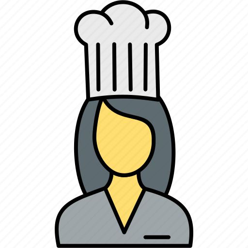 Chef, cook, avatar, female, girl, hat, lady icon - Download on Iconfinder
