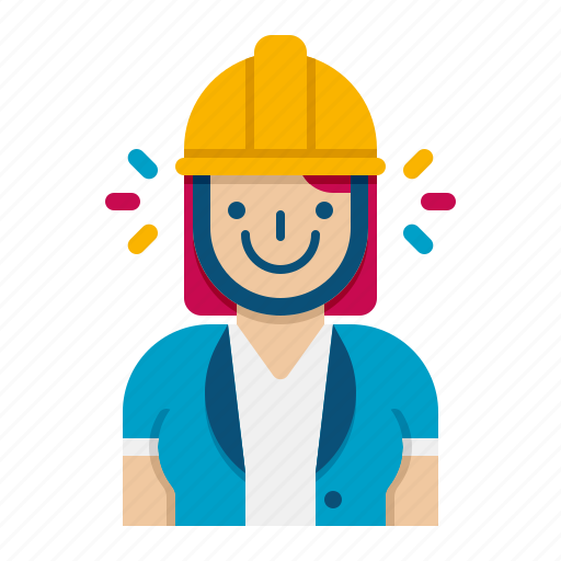 Civil, engineer, construction, engineering, female, woman icon - Download on Iconfinder