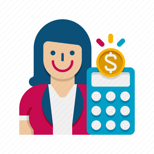 Economist, economy, accounting, accountant, finance, woman, female icon - Download on Iconfinder