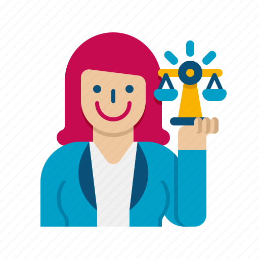 Lawyer, law, justice, court, legal, judge, female icon - Download on Iconfinder