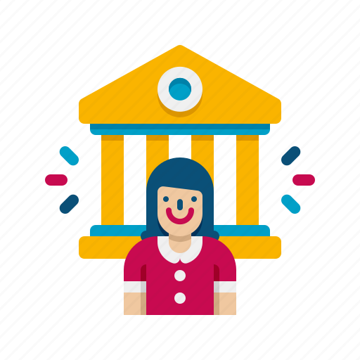 Librarian, library, books, education, study, female, woman icon - Download on Iconfinder
