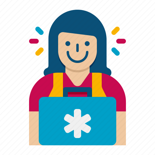 Paramedic, medic, emergency, rescue, female, woman icon - Download on Iconfinder