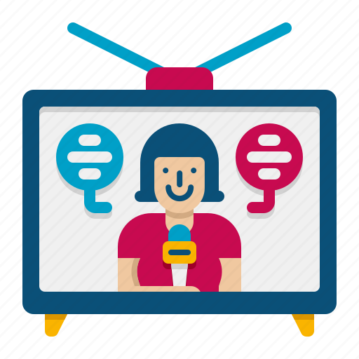 Reporter, news reporter, news, television, news anchor, press, journalist icon - Download on Iconfinder