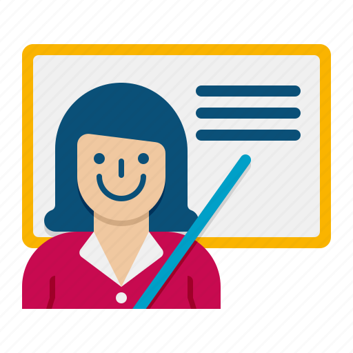Teacher, education, teaching, school, female, woman icon - Download on Iconfinder