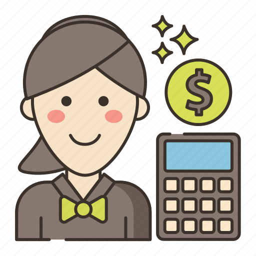 Accountant, finance, money, business, female, woman icon - Download on Iconfinder