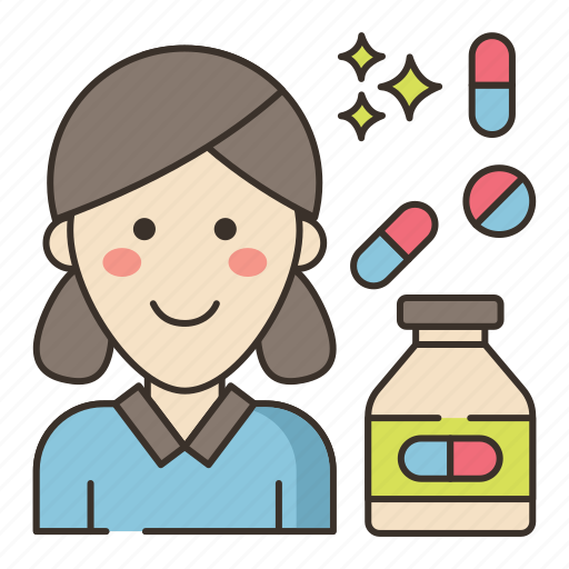 Pharmacist, pharmacy, medicine, medical, treatment, female, woman icon - Download on Iconfinder