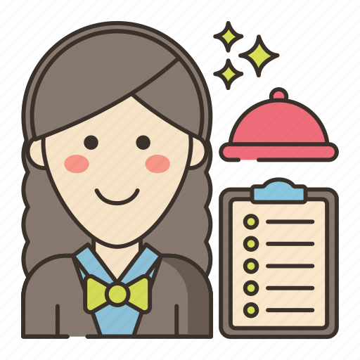 Restaurant, manager, support, management, female, woman icon - Download on Iconfinder