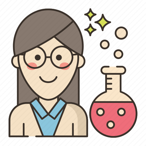 Scientist, science, laboratory, chemistry, female, woman icon - Download on Iconfinder