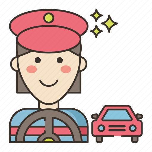 Taxi, driver, transport, female, woman icon - Download on Iconfinder
