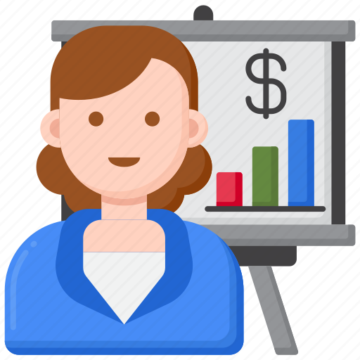 Business, analyst, finance, business woman, female worker, female, woman icon - Download on Iconfinder