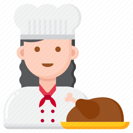 Chef, cook, cooking, female, woman, food icon - Download on Iconfinder