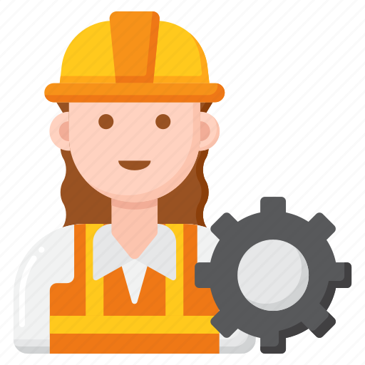 Civil, engineer, worker, construction, building, female, woman icon - Download on Iconfinder