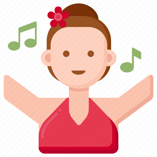 Dancer, dancing, entertainer, female, woman, performer icon - Download on Iconfinder