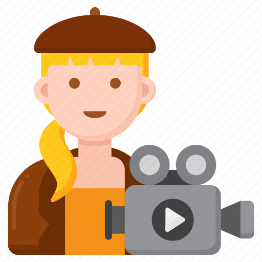 Film, director, movie, cinema, entertainment, female, woman icon - Download on Iconfinder