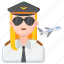pilot, captain, airplane, flight, aircraft, aviation, female, woman 