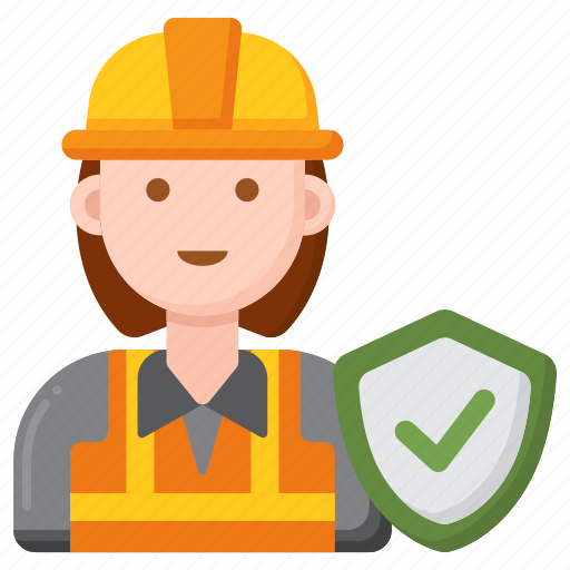 Safety, inspector, protection, female, woman icon - Download on Iconfinder