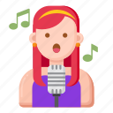 singer, music, microphone, song, artist, female, woman