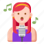 singer, music, microphone, song, artist, female, woman 