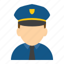 police, security, protection, protect, avatar, man, profile
