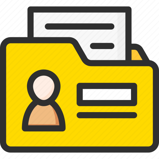 Doc, folder, history, info, information, profile, user icon - Download on Iconfinder