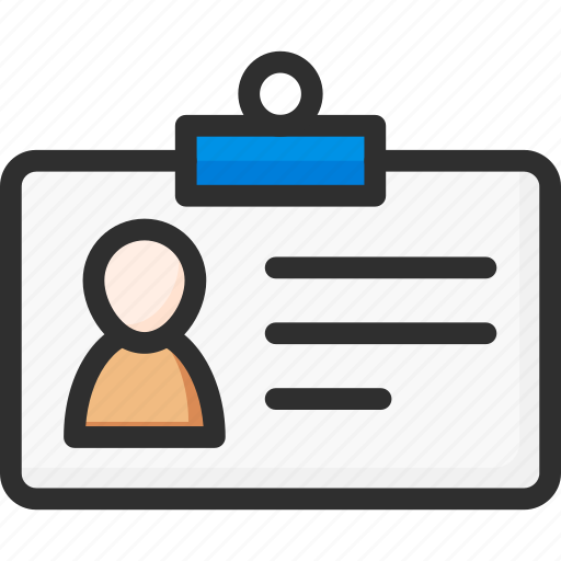 Badge, card, id, information, profile, user icon - Download on Iconfinder