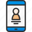 information, mobile, phone, profile, user 