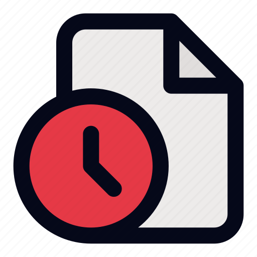 Log, management, file, document, history, data, time icon - Download on Iconfinder