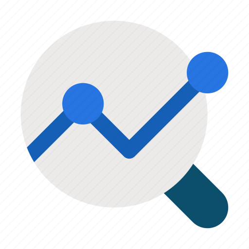 Data, analysis, tracker, benchmark, seo, chart, magnifying icon - Download on Iconfinder