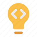 idea, coding, seo, web, programming, development, light, bulb, conclusion