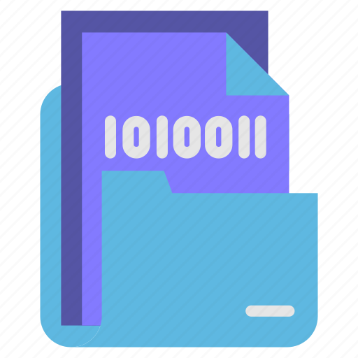 Binary, code, folder, programming, script icon - Download on Iconfinder