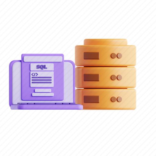 Database, server, programming, storage 3D illustration - Download on Iconfinder