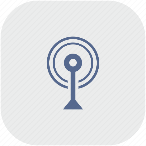 Antenna, app, gray, radio, signal icon - Download on Iconfinder