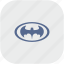 app, bat, batman, gray, hero, oval 