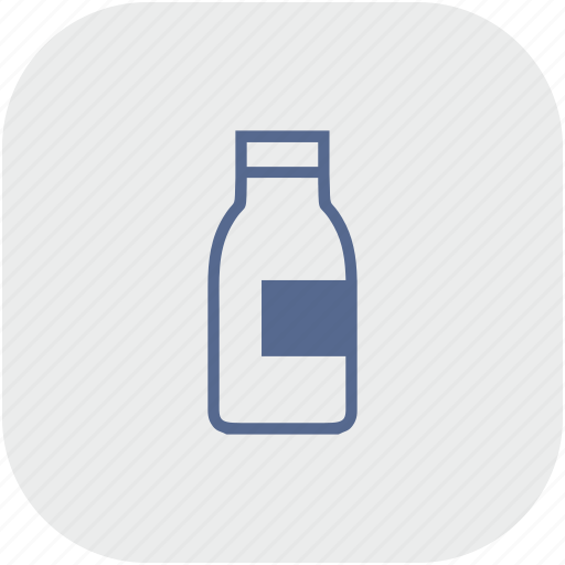 App, bottle, drink, gray, milk icon - Download on Iconfinder