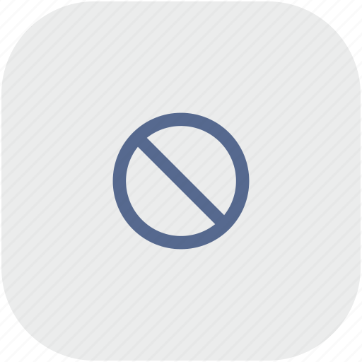 App, ban, cancel, cursor, gray, stop icon - Download on Iconfinder