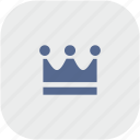 app, crown, gray, king, royal