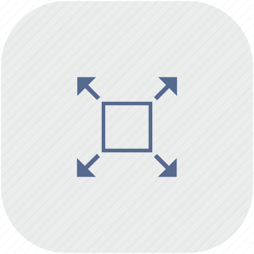 App, full, gray, maximum, size, window icon - Download on Iconfinder
