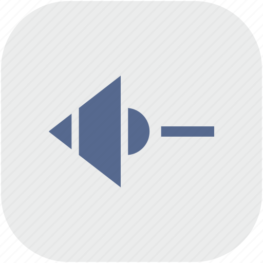 App, gray, less, minus, music, mute, sound icon - Download on Iconfinder