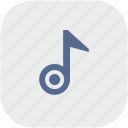 app, gray, music, note, sound